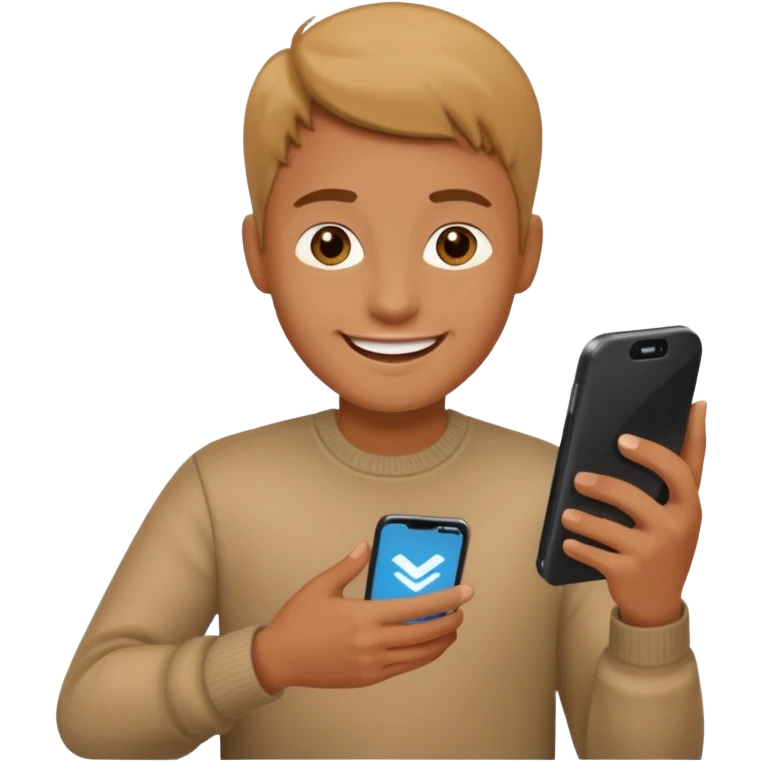 learning reading phone on tiktok emoji