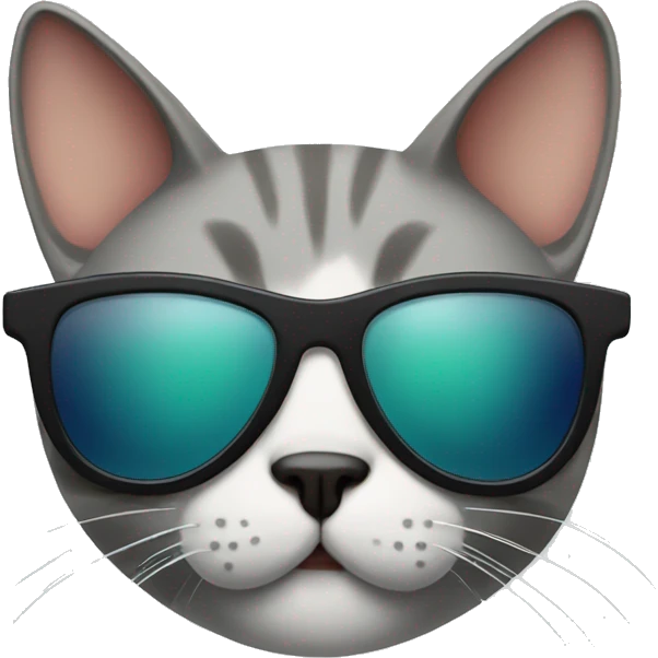 Cat with sunglasses emoji