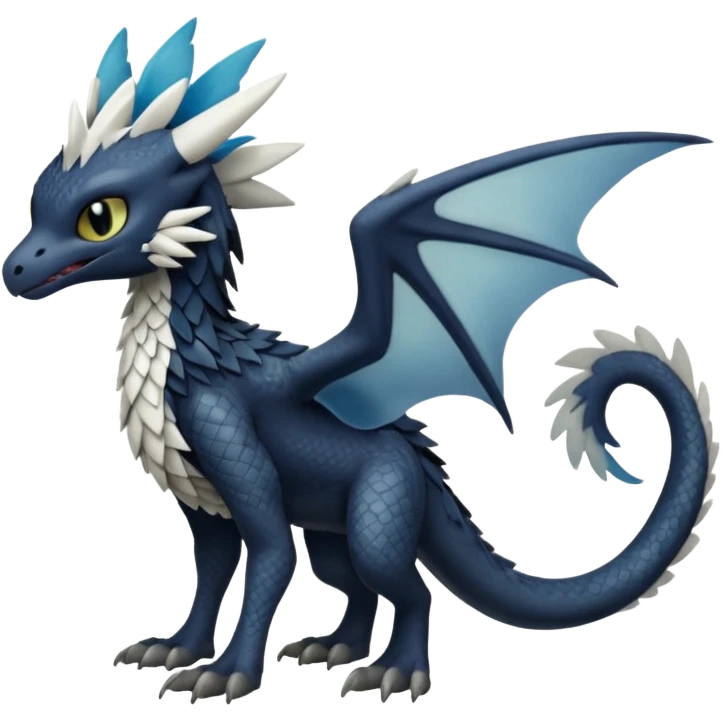 Toothless-Trico-Silvally-Fakémon-hybrid-creature (full body)  emoji