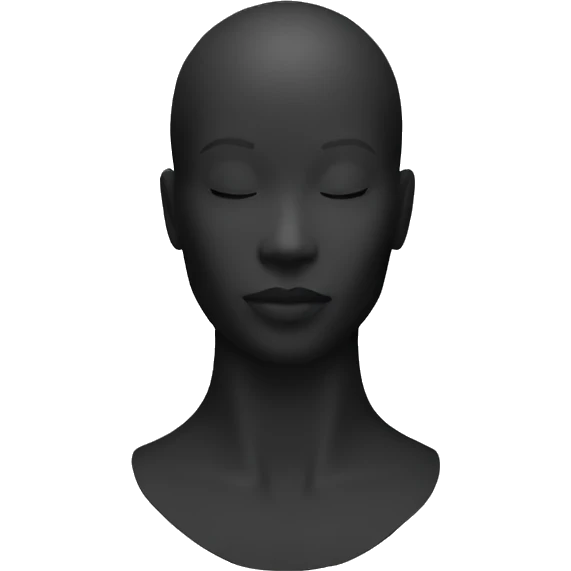Black mannequin emoji