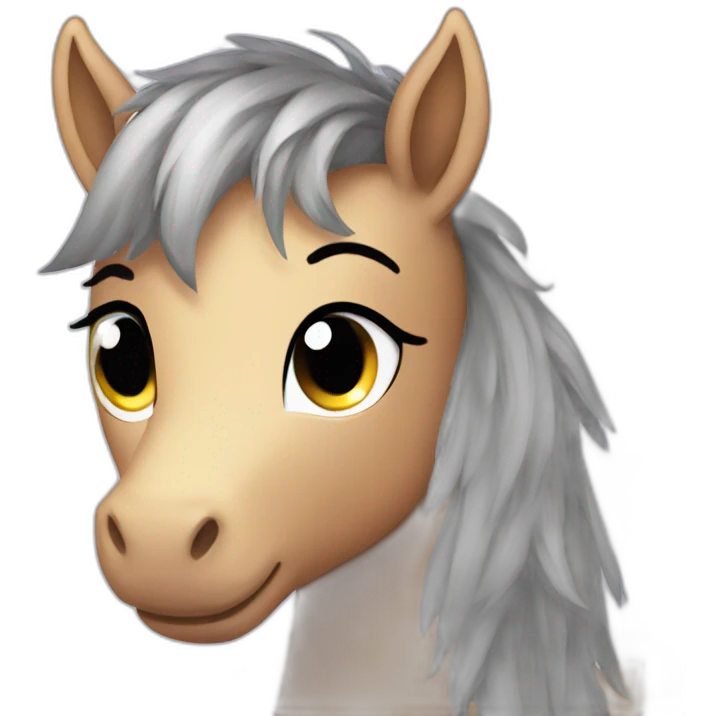 Pony with star eyes emoji