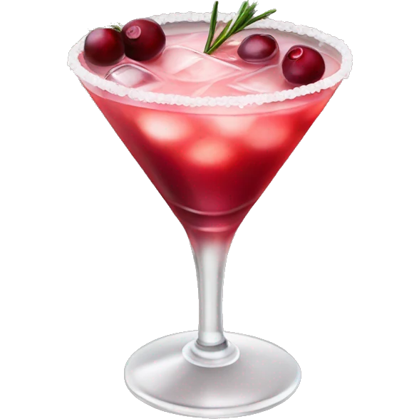 Cranberry rosemary cocktail emoji