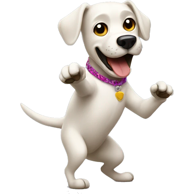 Perro bailando Macarena  emoji