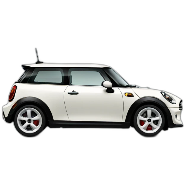 Mini cooper white emoji