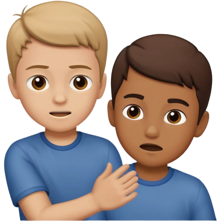 boy slapping another boy  emoji