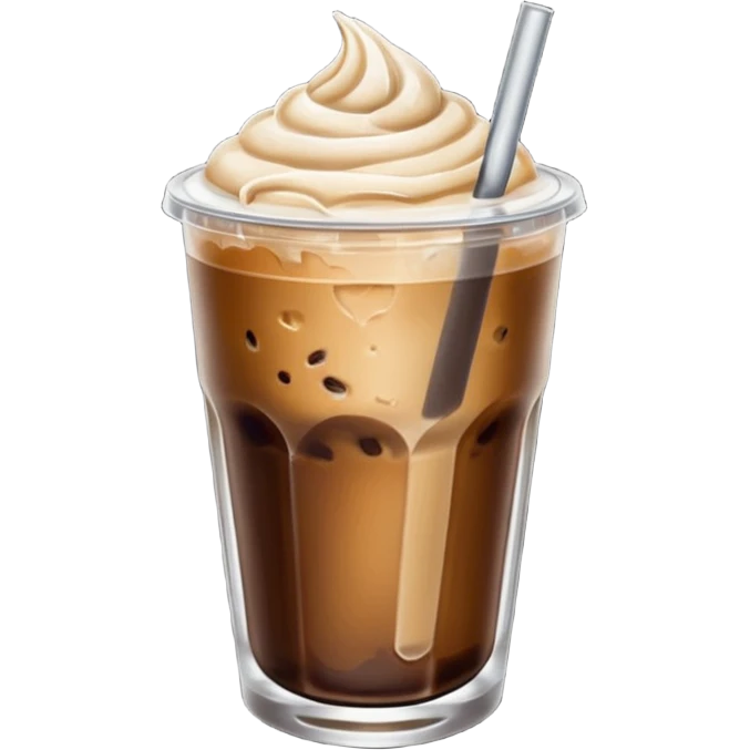 Shorts glass of iced coffee without cream emoji