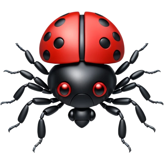 robot ladybug flying emoji