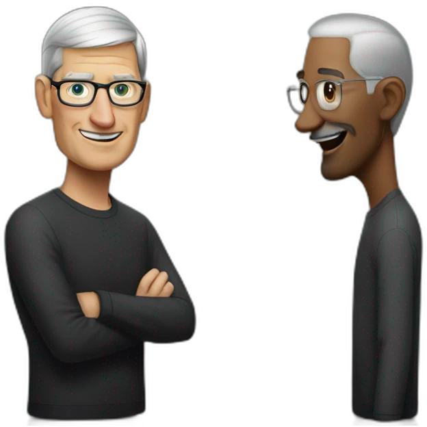 Tim cook meet steve job emoji