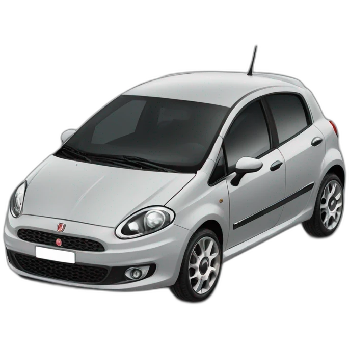 grey fiat punto 5 doors emoji