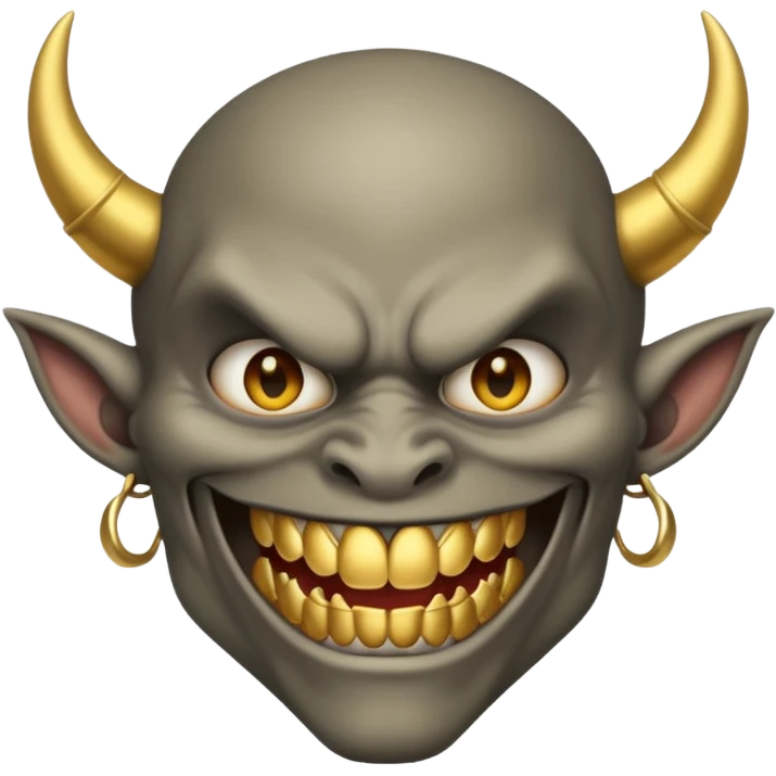 Demon with grillz emoji