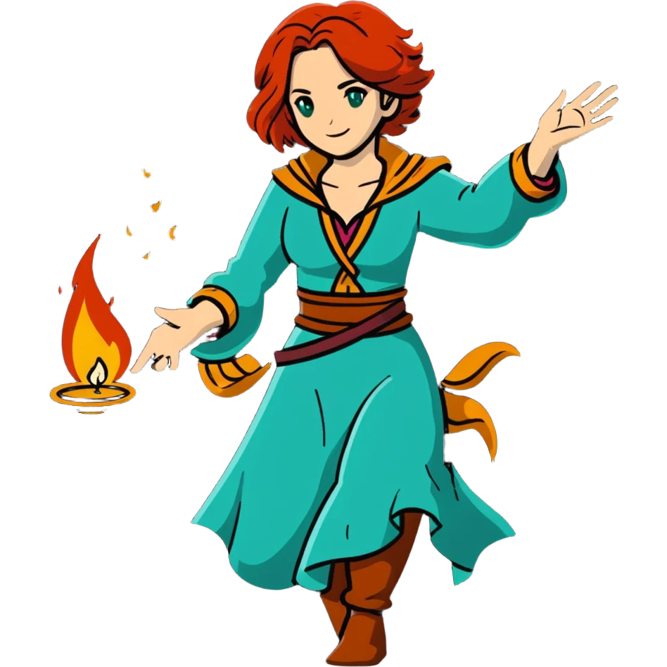 Triss Merigold casting magic spell emoji