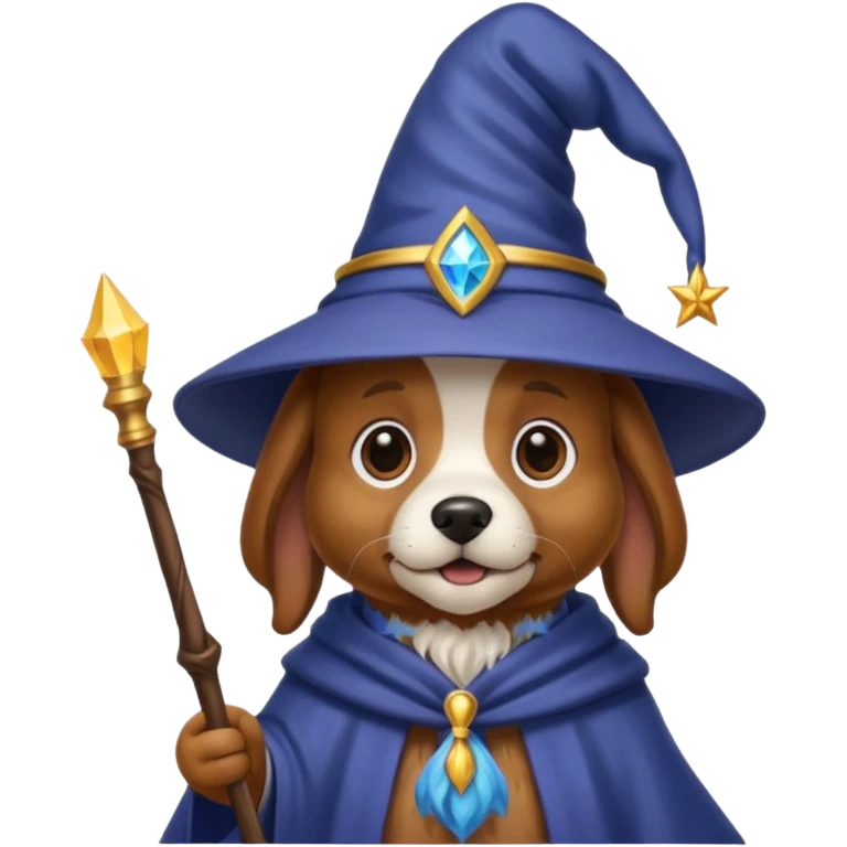 Dog wizard emoji
