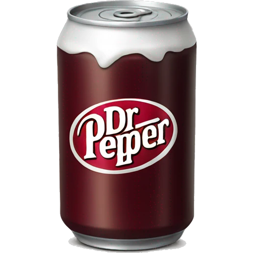Dr.pepper can emoji