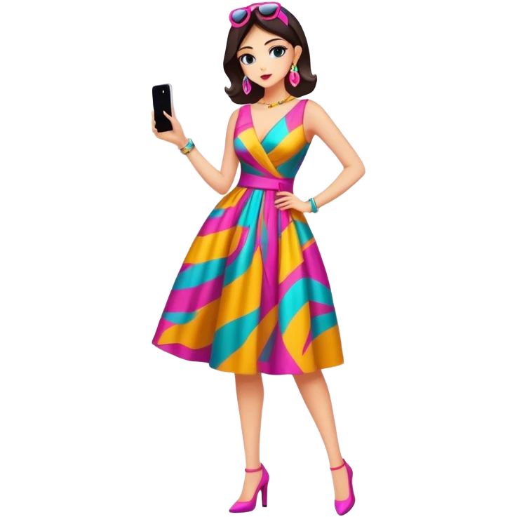a fashionista emoji