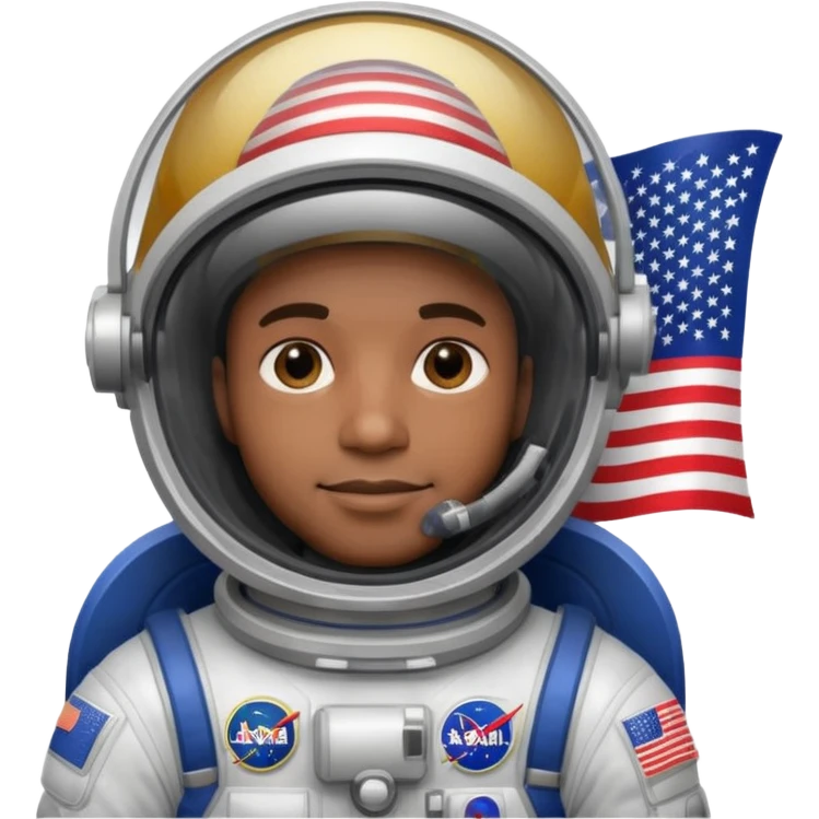 astranots without helmet black man emoji