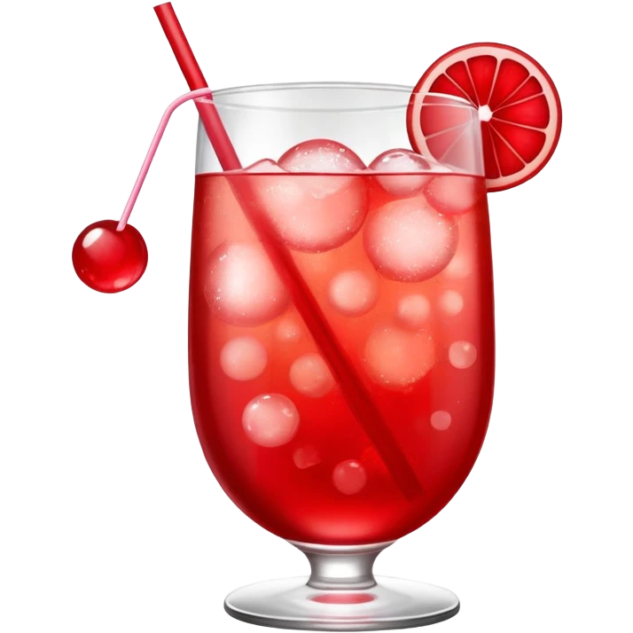 Shirley temple mocktail emoji emoji