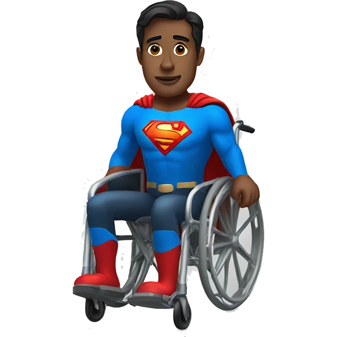 Superman in wheelchair emoji