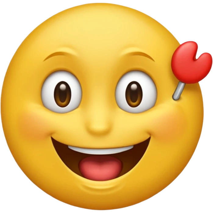 Un emoji heureux pouce en l’aire qui fait peur emoji