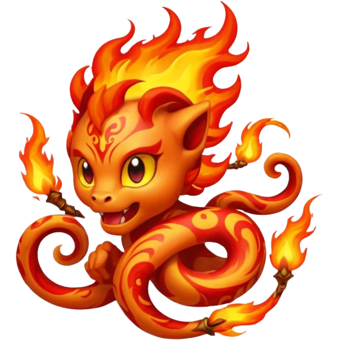 fire elemental tattoo emoji