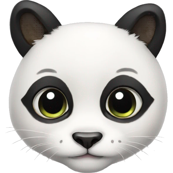 cute panda-cat-hybrid emoji