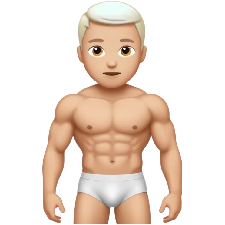 😡 wear White briefs emoji