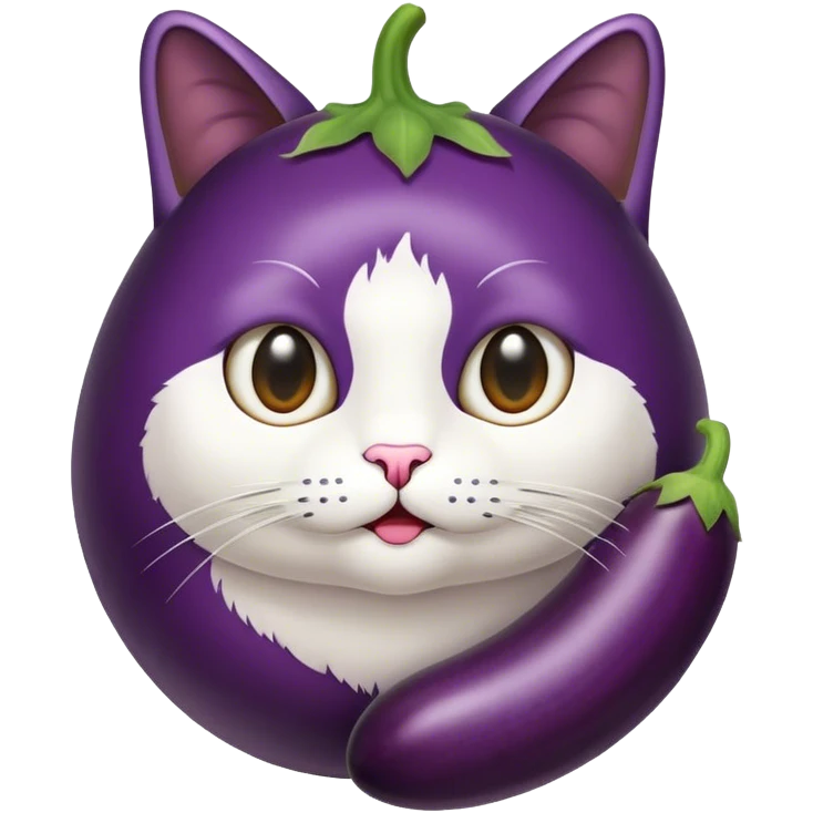 Aubergine in Katze emoji
