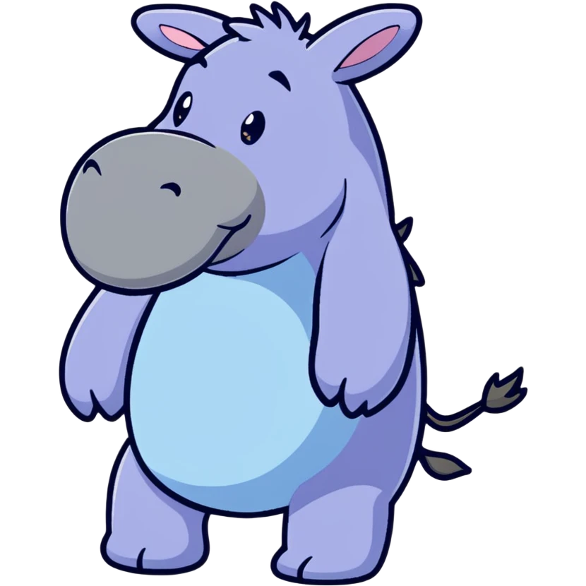 Eeyore from Winnie the Pooh emoji