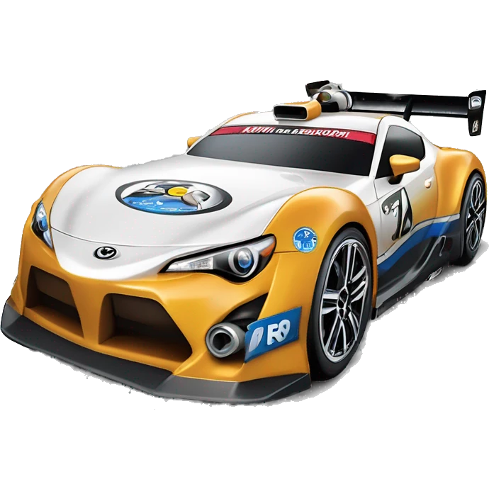 Radio Controlled Captain Rex themed 2013 Toyota 86 shaped like a Formula One race car with exposed turbine wheels  emoji