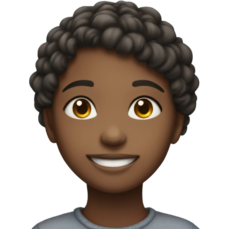 smiling girl under the sky emoji