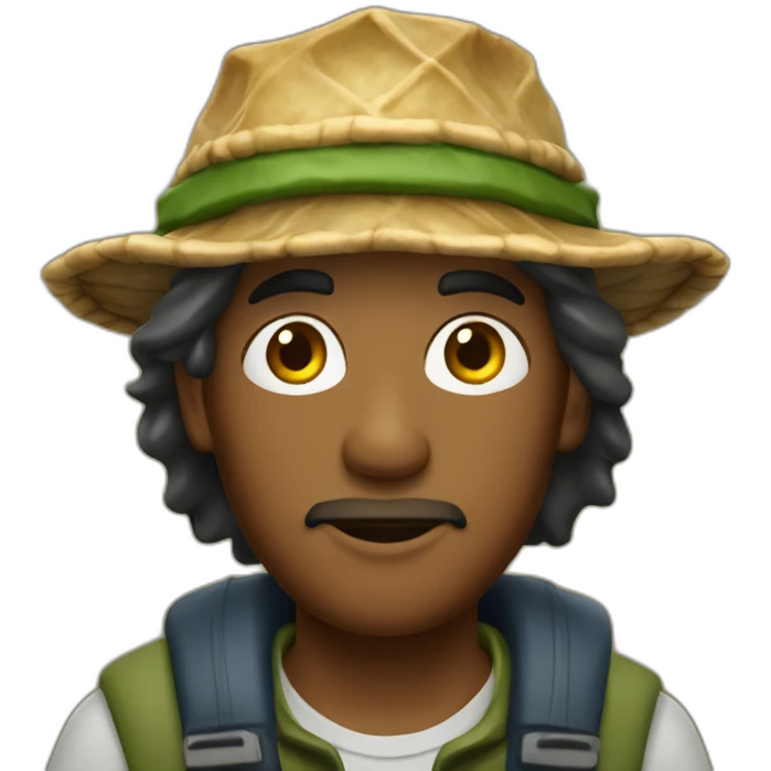 fisherman with baklava and bob hat emoji