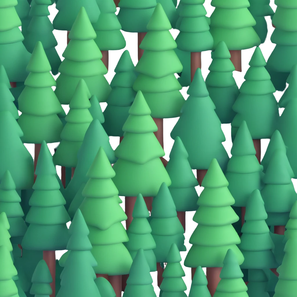 dense forest with pine trees emoji