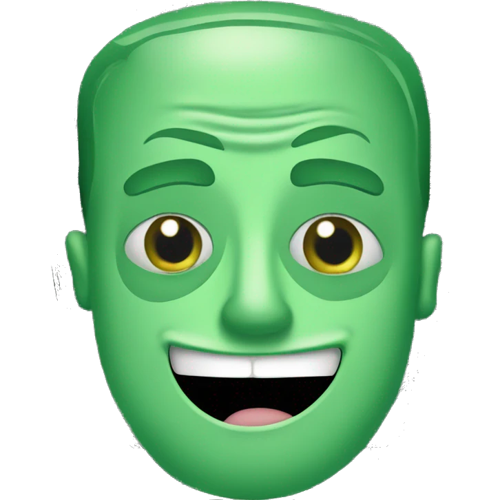 A green american dollar bill with a cartoon mouth and eyes emoji