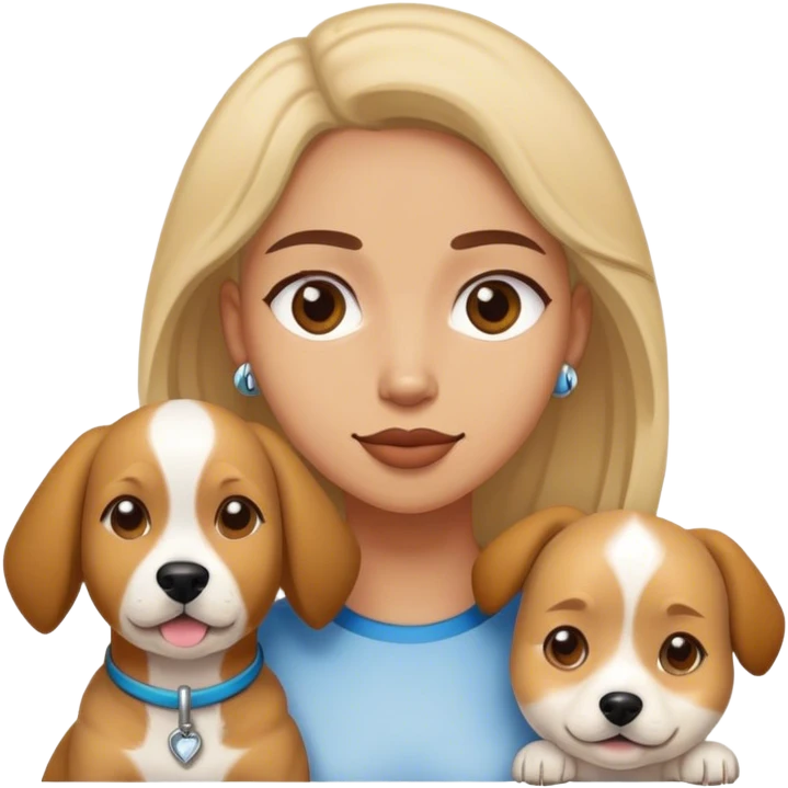 Roriagny y un perro emoji