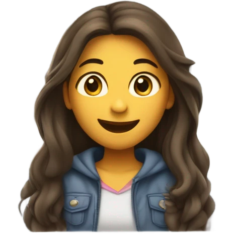 Girl on plane  emoji