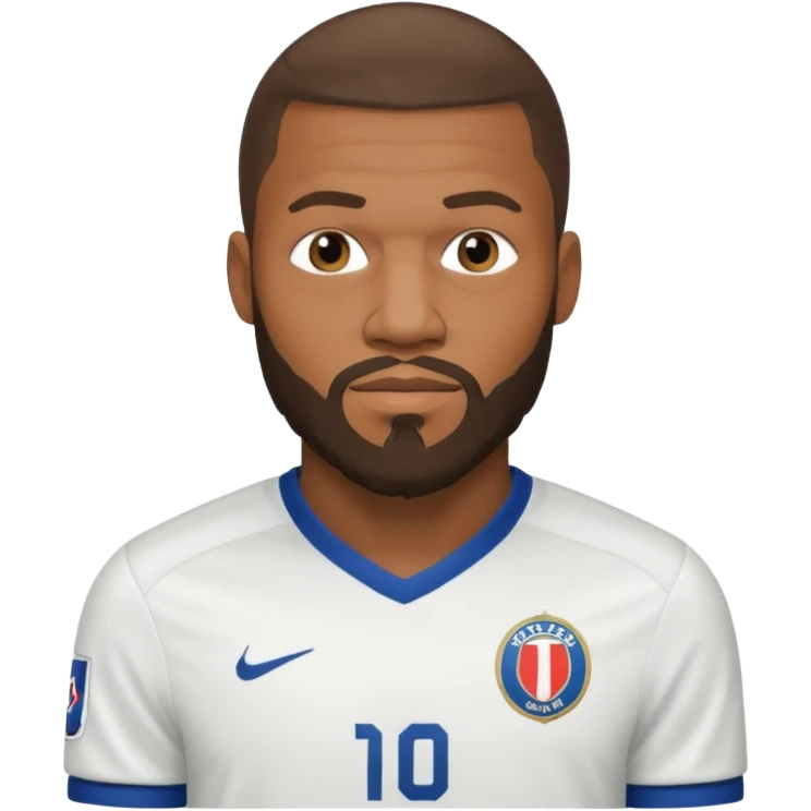 Mbappé dans une longue barbe  emoji