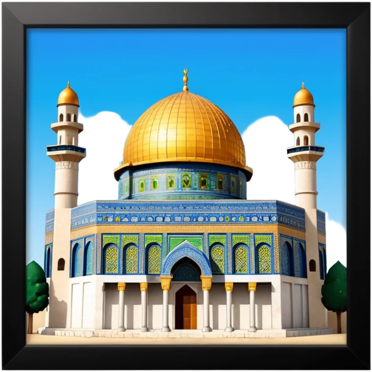 Dome of the rock, Palestine emoji