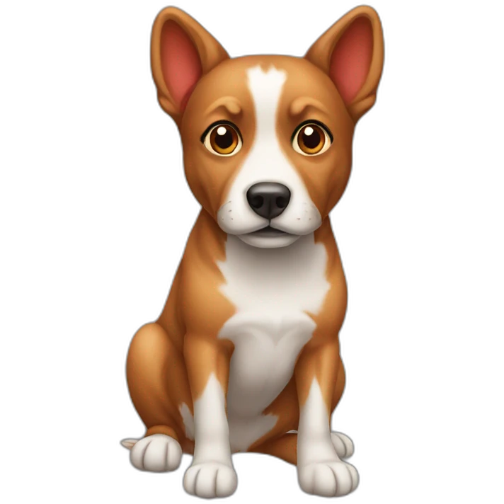 Dog red emoji