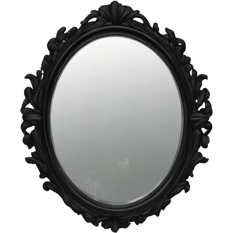 black Vintage mirror  emoji