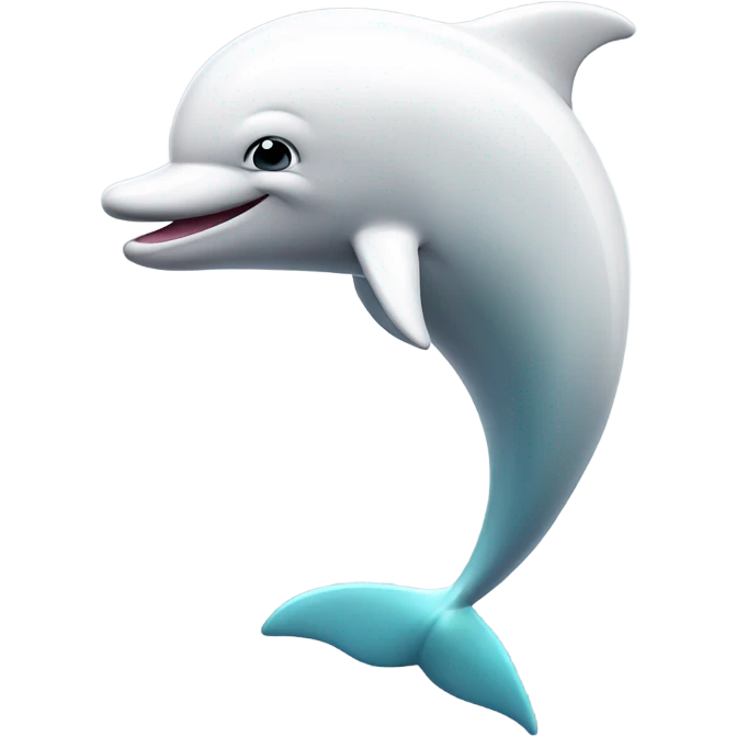 white dolphin  emoji