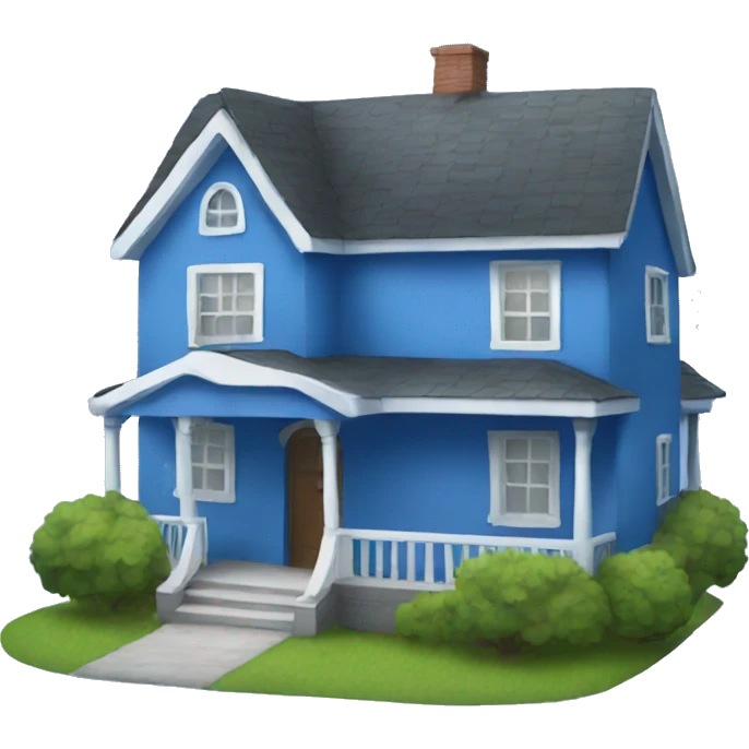 blue house  emoji