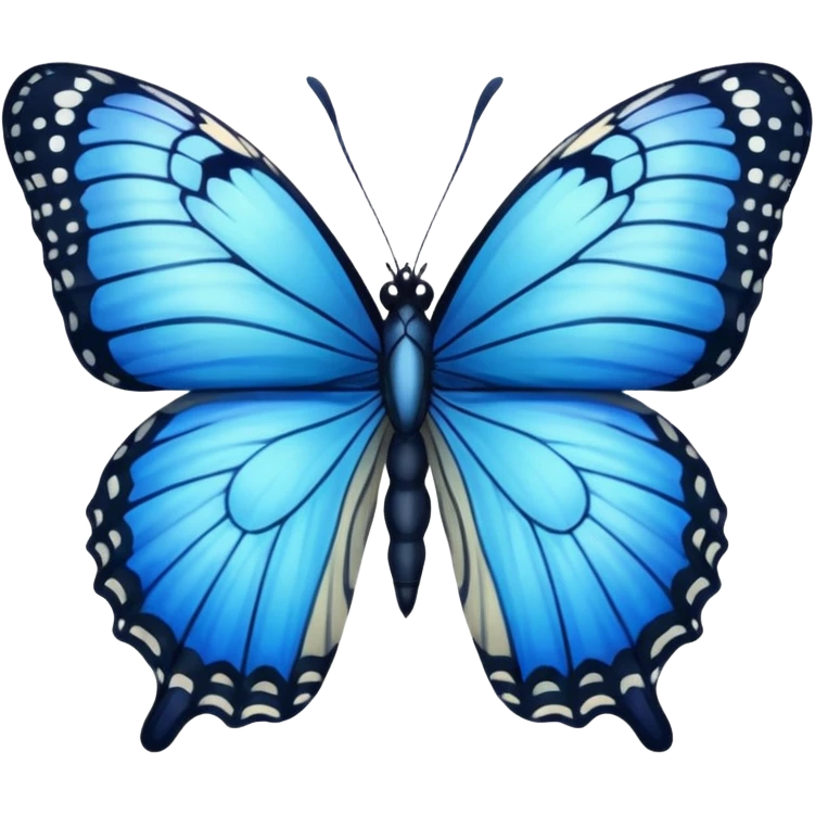 Nymphalidae blue moon  emoji