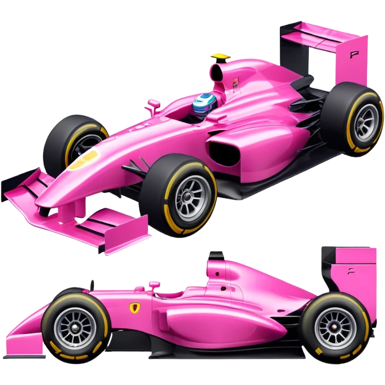 pink f1 car emoji