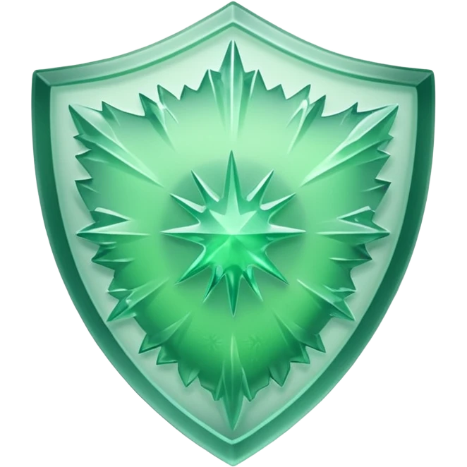 green ice frosted shield emoji