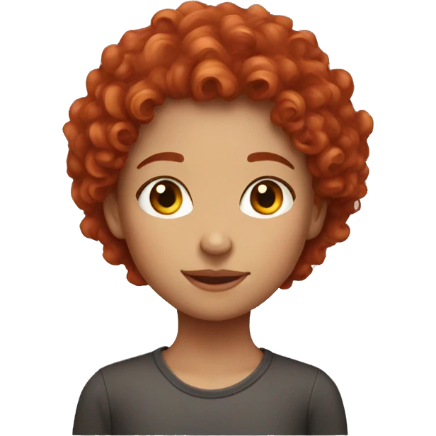 short red curly haired girl emoji