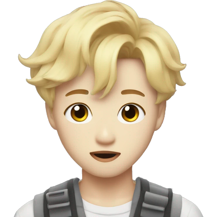 Blonde jimin bts emoji