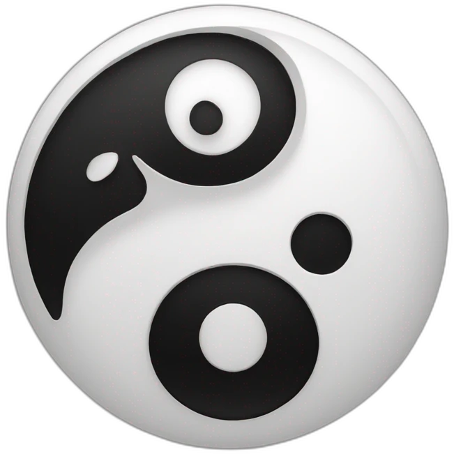 yin and yang emoji