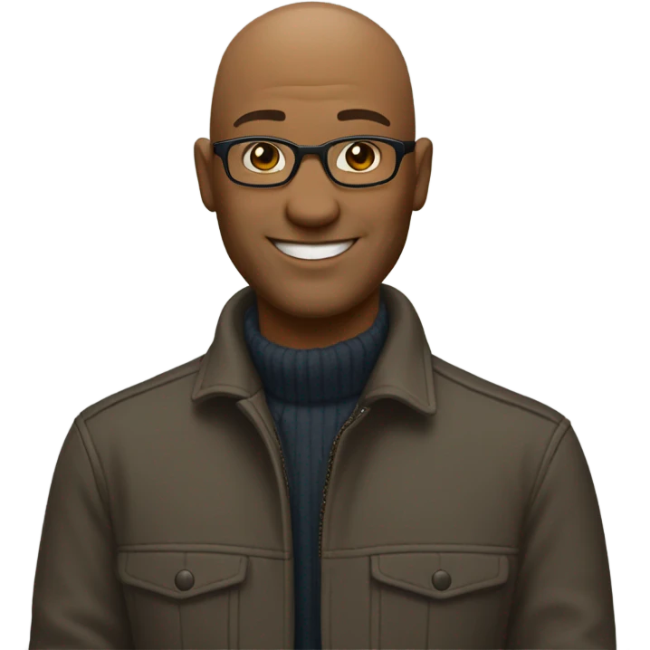 gay bald guy emoji