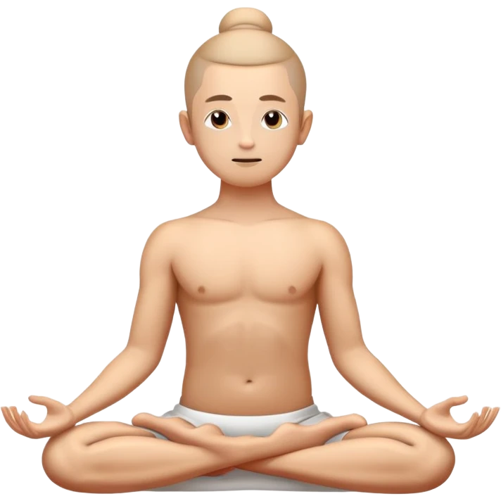 person in lotus position meditating emoji