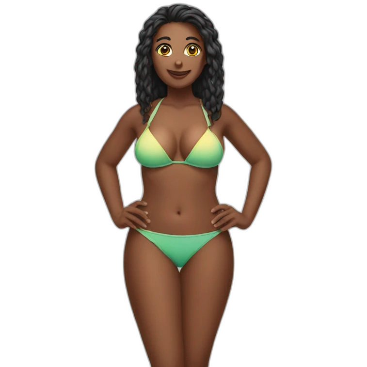 people with big bikini emoji