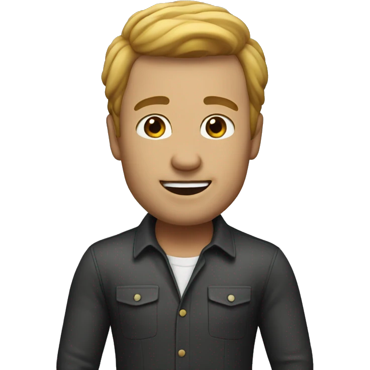 memoji man loiro emoji